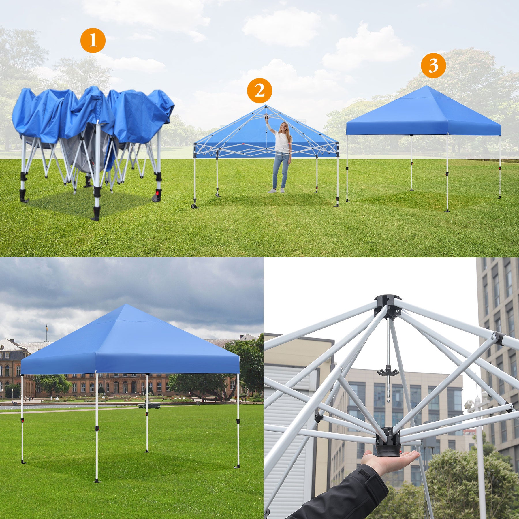 Mobile United Rush FC Sideline Heavy Duty Pop-Up Tent **2-3 Week Delivery**