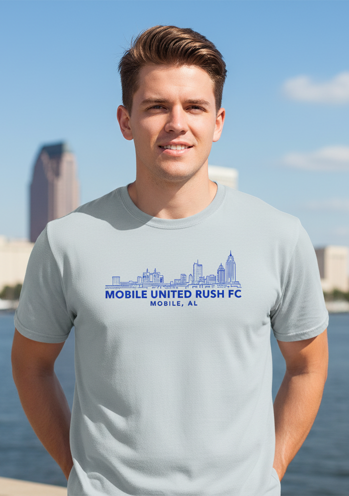 Mobile United Rush FC Skyline Performance Tee