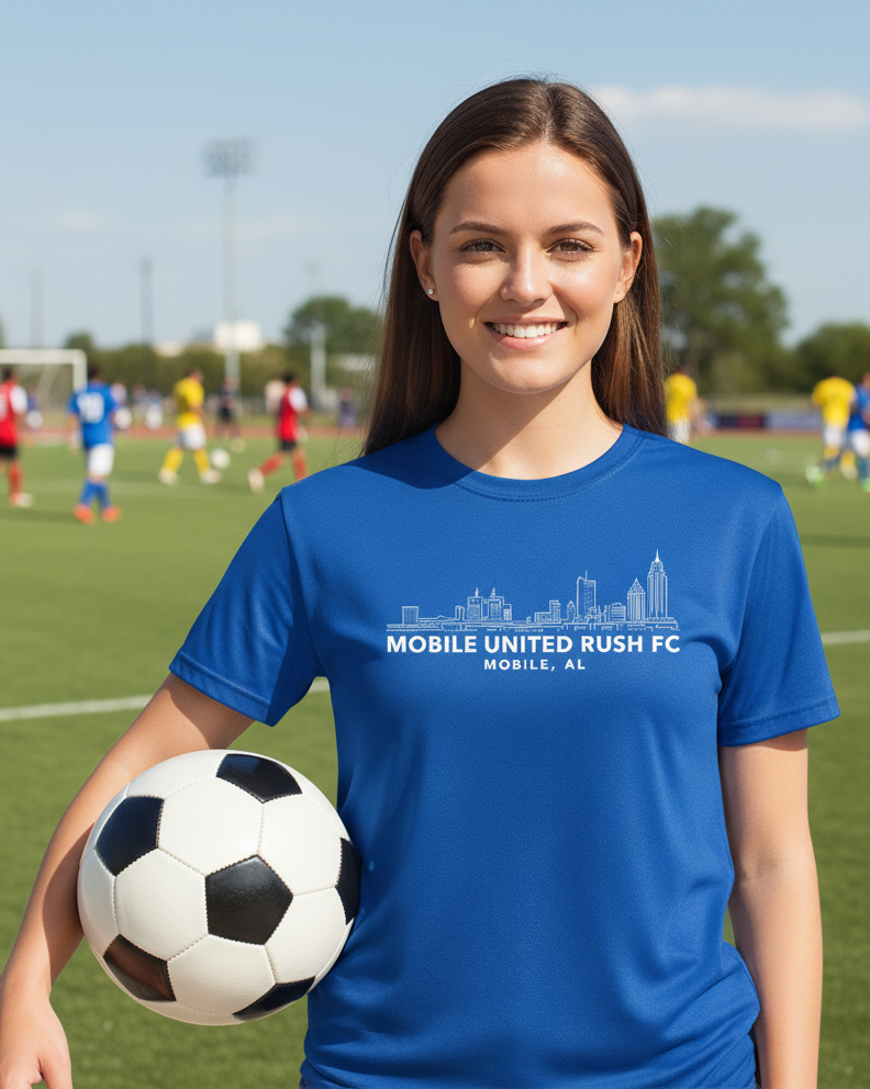 Mobile United Rush FC Skyline Performance Tee